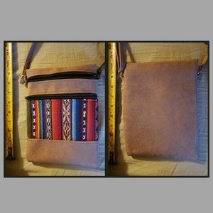 Brown Sling bag (suede leather)